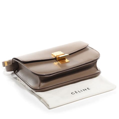 CELINE Smooth Calfskin Medium Classic Box Flap Bag 